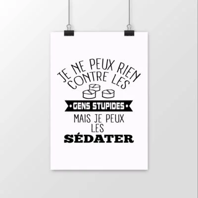 Affiche infirmière mât - Sédater
