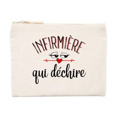 Pochette infirmière - Infirmière qui déchire