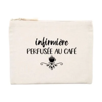 Pochette infirmière - infirmière perfusée au café
