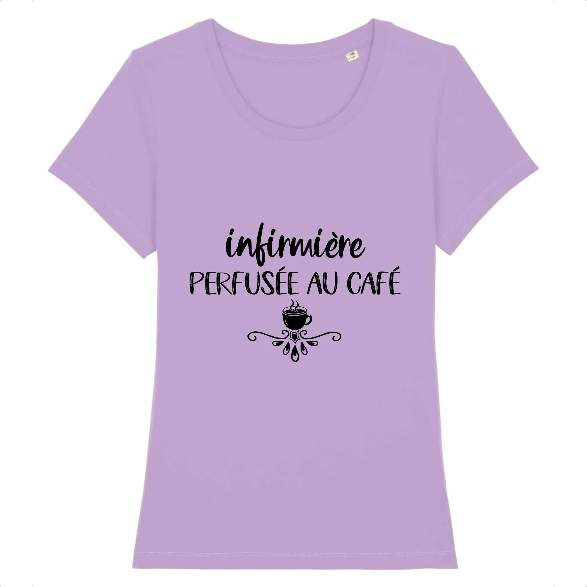 T-shirt infirmière - Perfusée au café