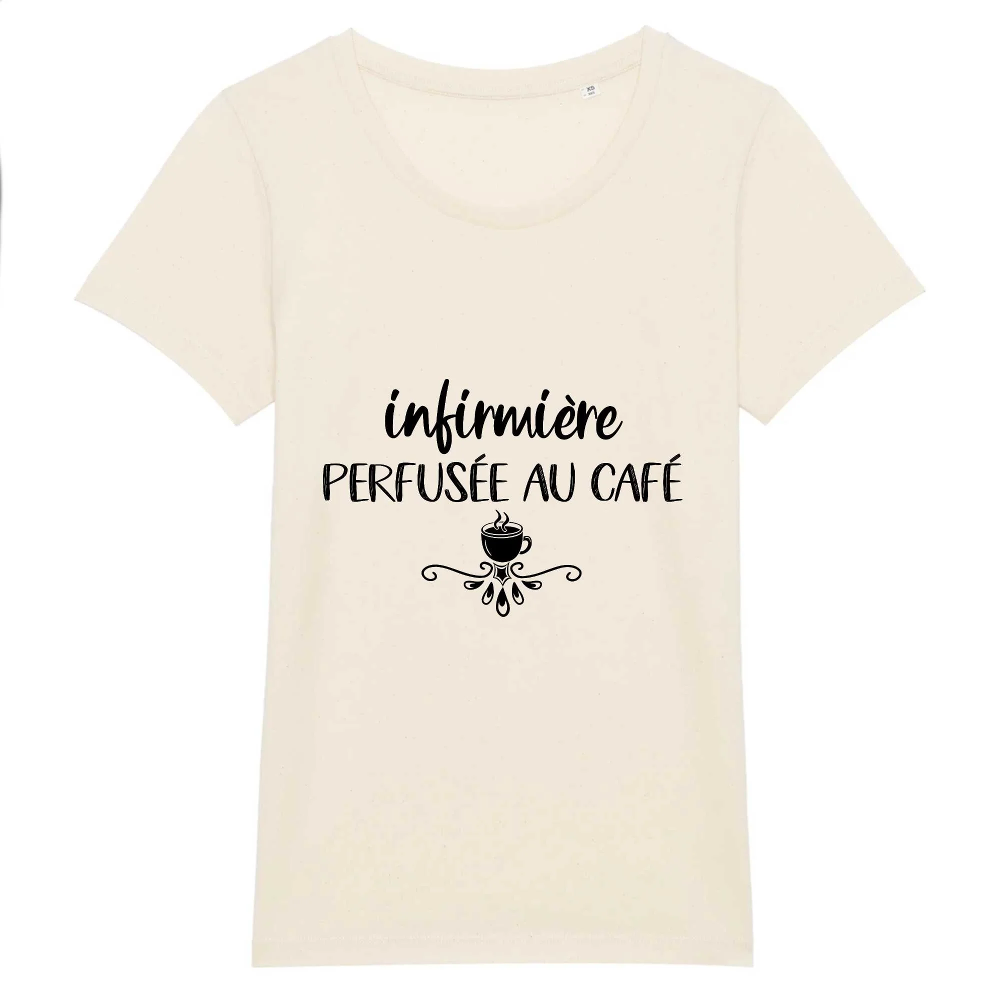 T-shirt infirmière - Perfusée au café
