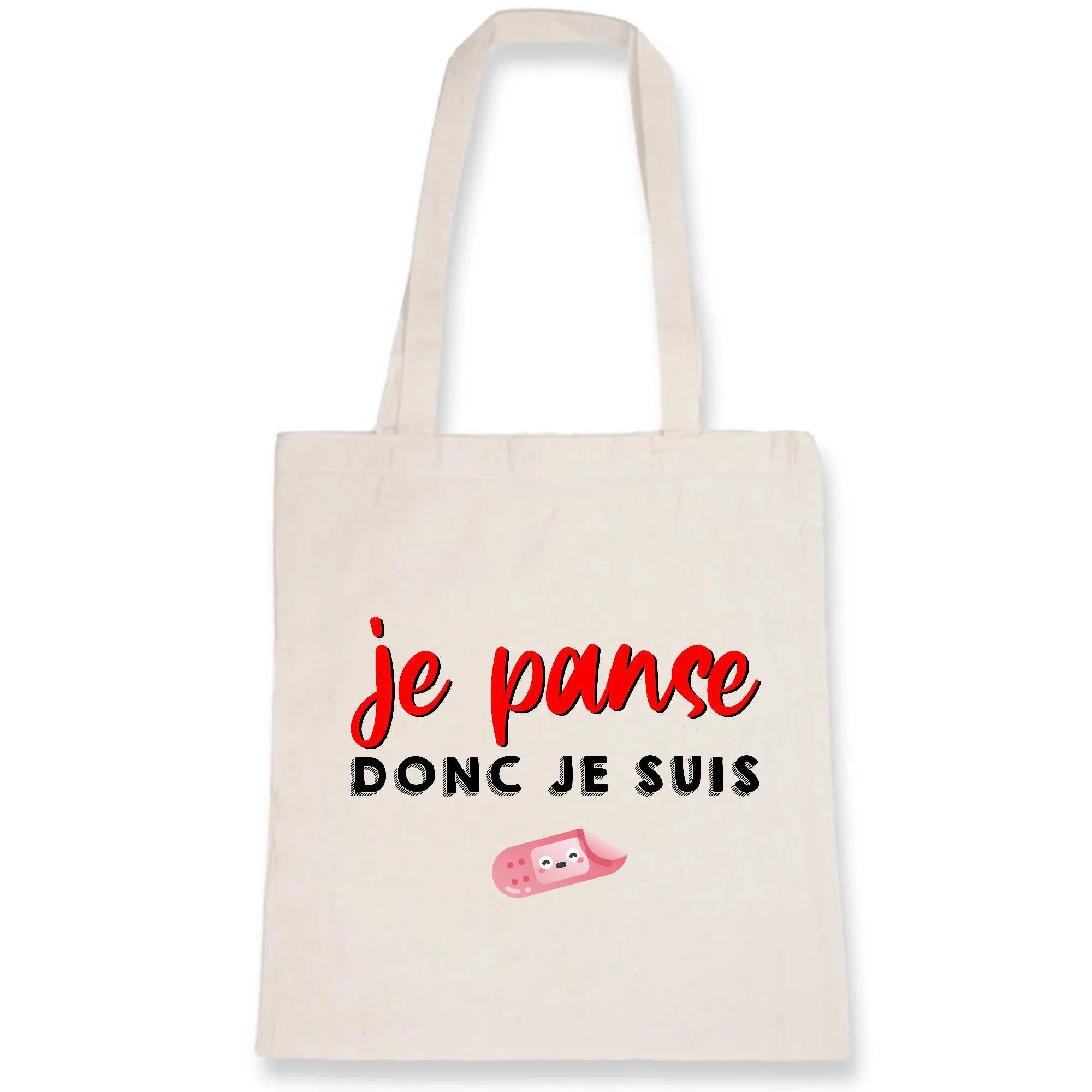 Totebag infirmière – je panse donc je suis