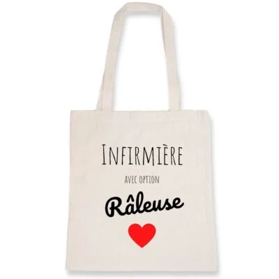 Totebag infirmière – Option râleuse