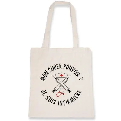 Totebag infirmière – Super pouvoir